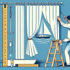 Installing Sailboat Shower Curtains