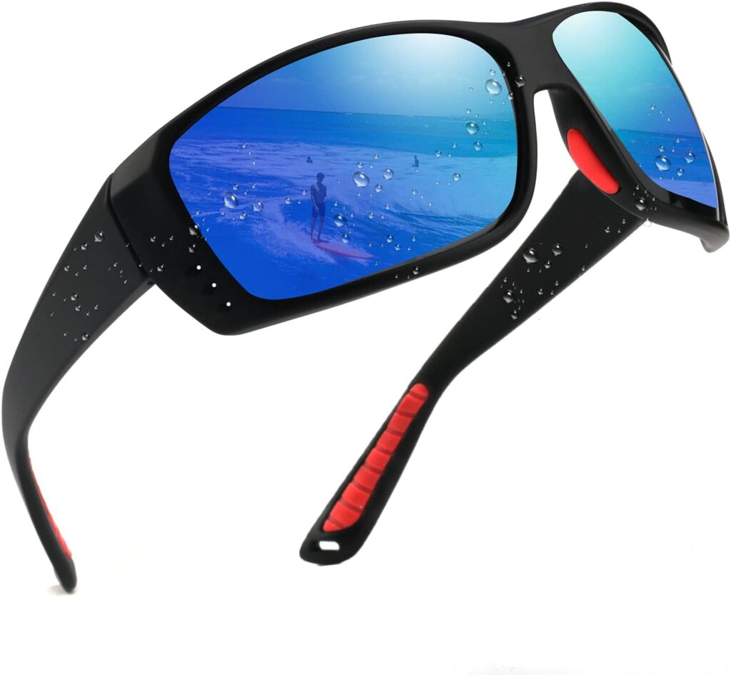 JIANGTUN Floating Polarized Fishing Sunglasses for Men Women, Sailing Boating Gifts Beach Cool Style Glasses