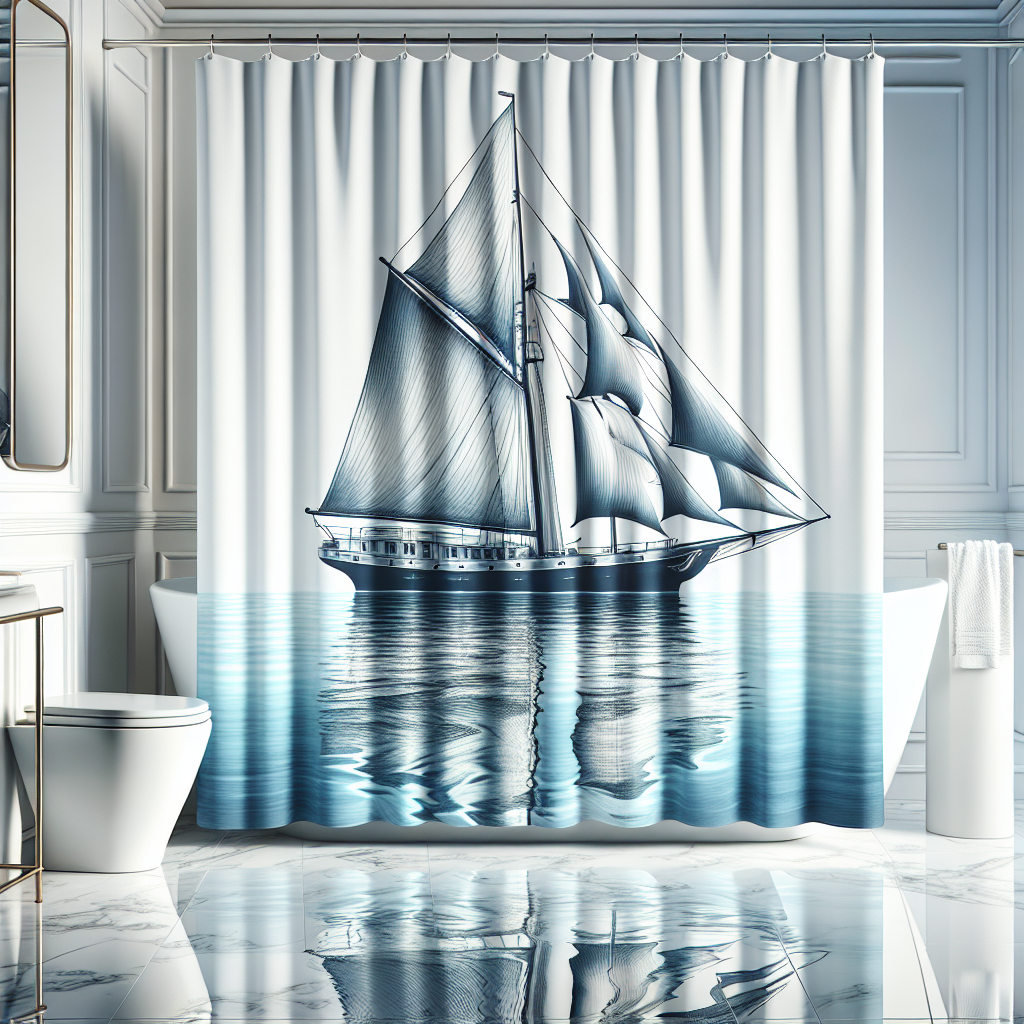 Sailboat Shower Curtain