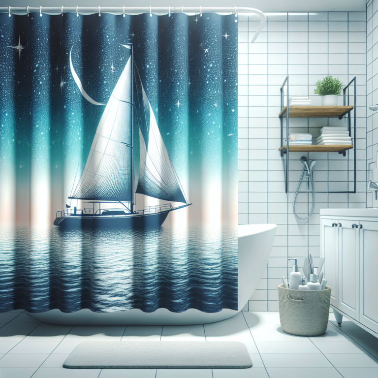 Discover the Beauty of the Sea with a Sailboat Shower Curtain